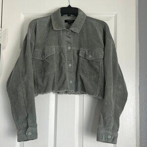 BLACK LABLE CORDUROY CROP JACKET‎
